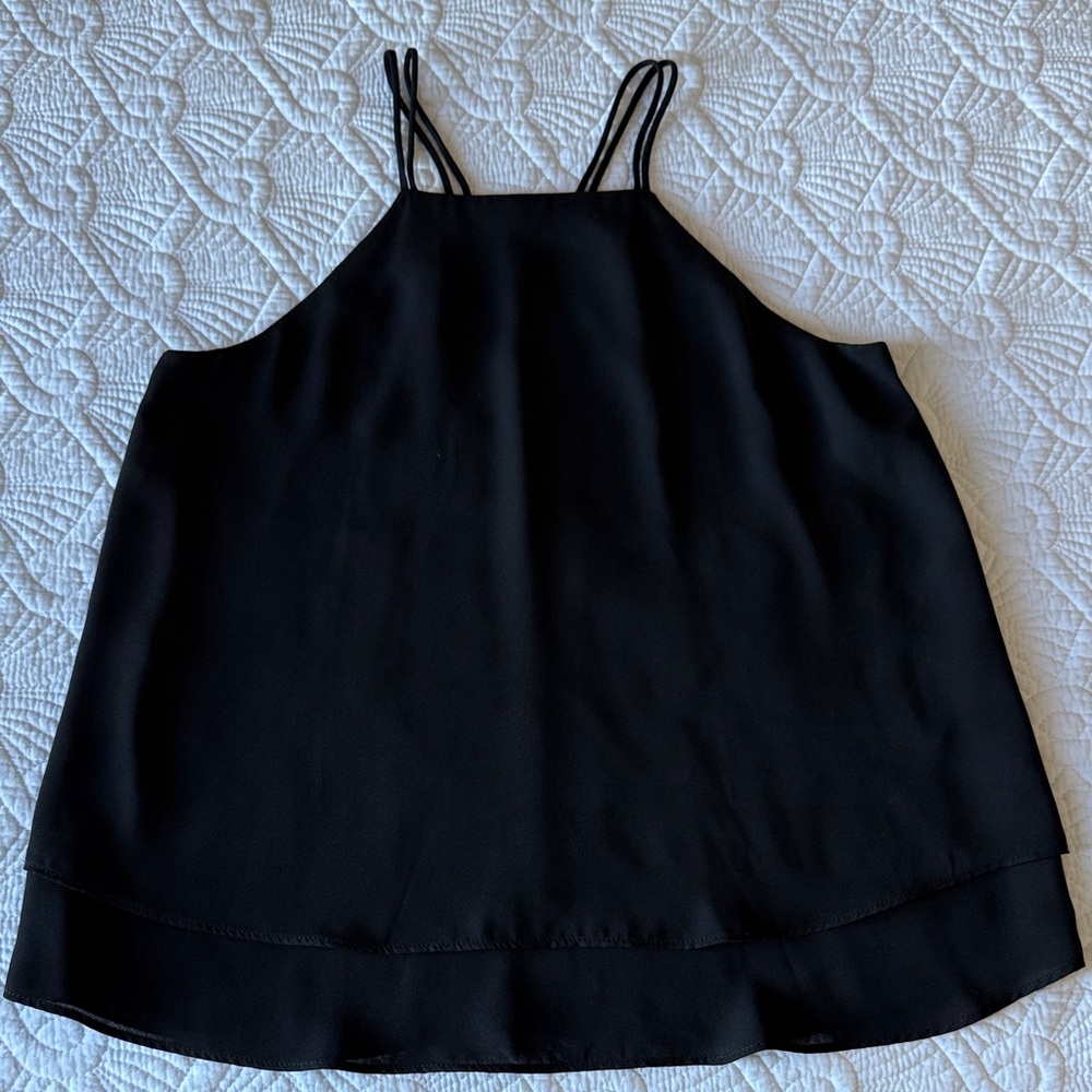 Chic Black Sleeveless Women's Tank Top